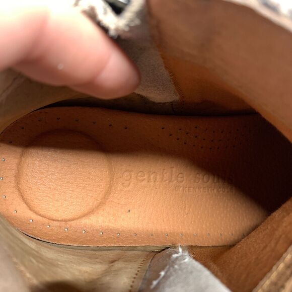 Gentle Soul Womens Cheetah Print Leather Zip Carter Ankle Bootie 5 EU 35 - Picture 9 of 10